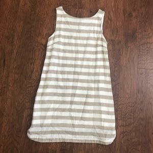 Beach Lunch Lounge Dress Sleeveless Striped Medium